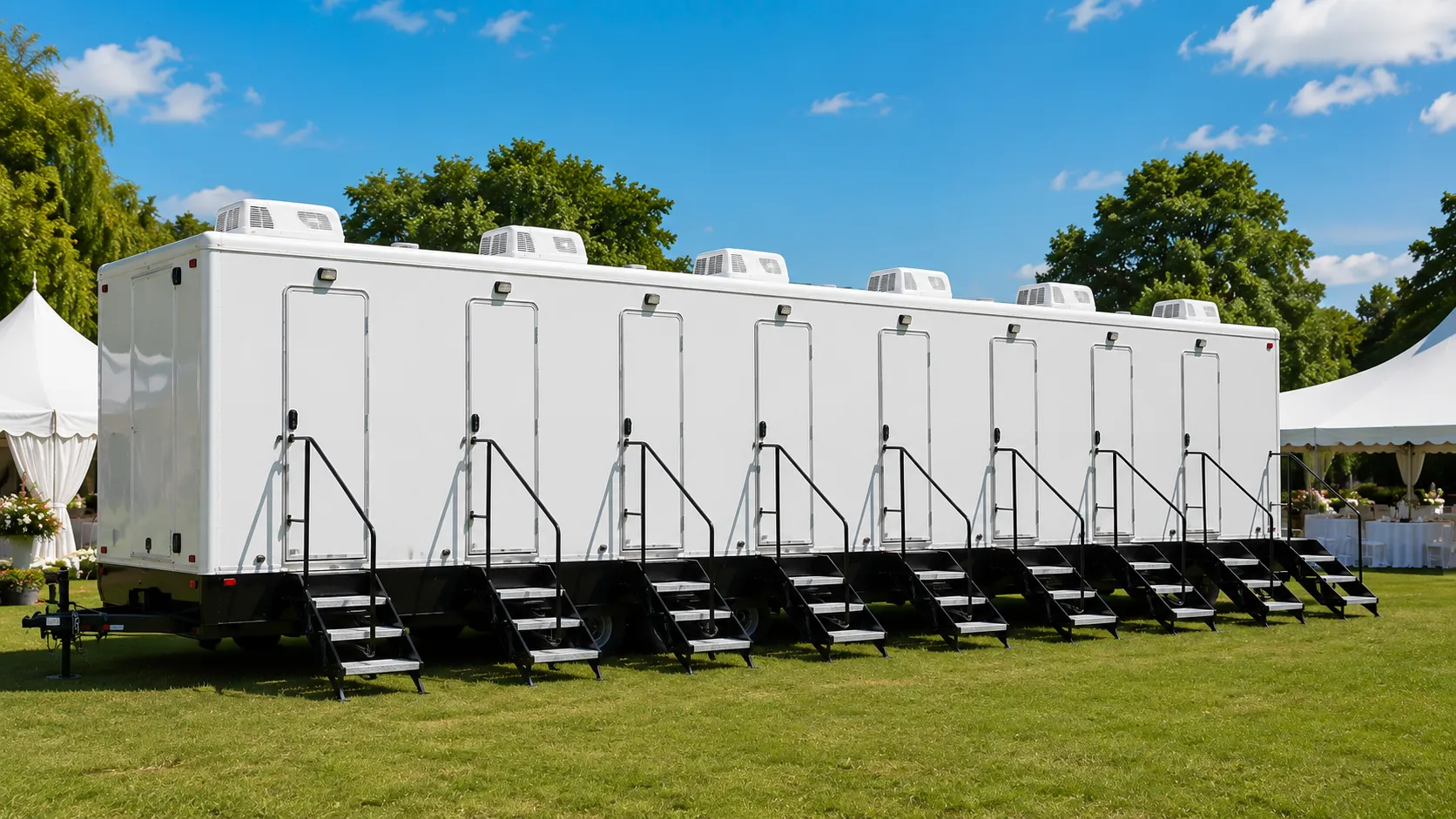 8 Stall Restroom Trailer in Union City, NJ